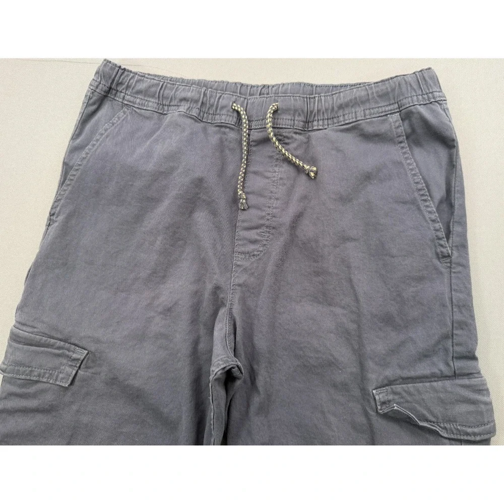 Wrangler Stretch Elastic Waist Cargo Pants Grey Drawstring Boys | Youth XXL 18